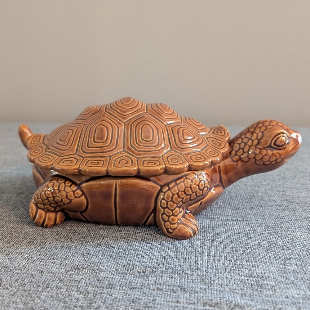 Giftcraft Ceramic Turtle Trinket Box - Picture 2 of 7